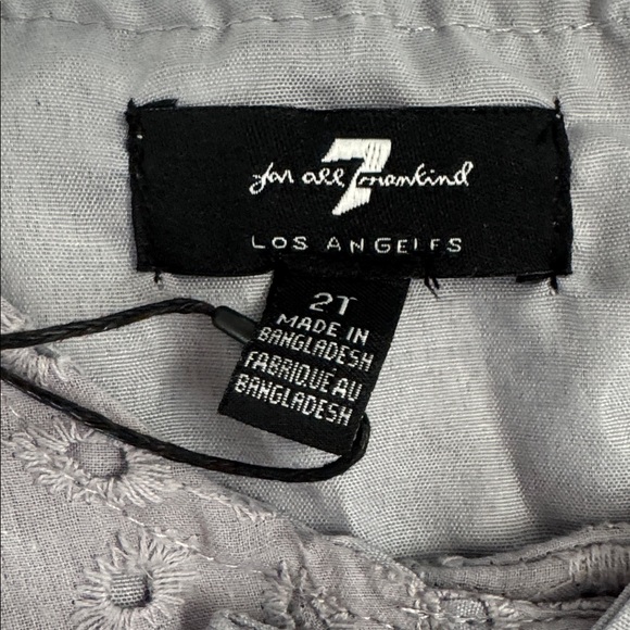 7 For All Mankind Gray Eyelet Dress - Picture 3 of 3